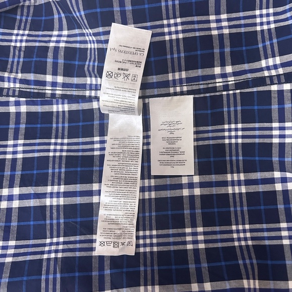 Armani Exchange A|X Long Sleeve Plaid Shirt Long Sleeve Monogrammed Branded NWOT - Picture 13 of 16